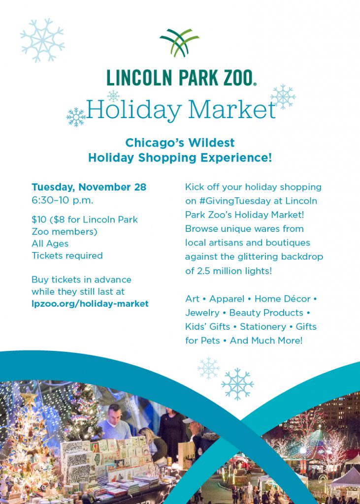 Lincoln park Zoo Holiday Market Flyer